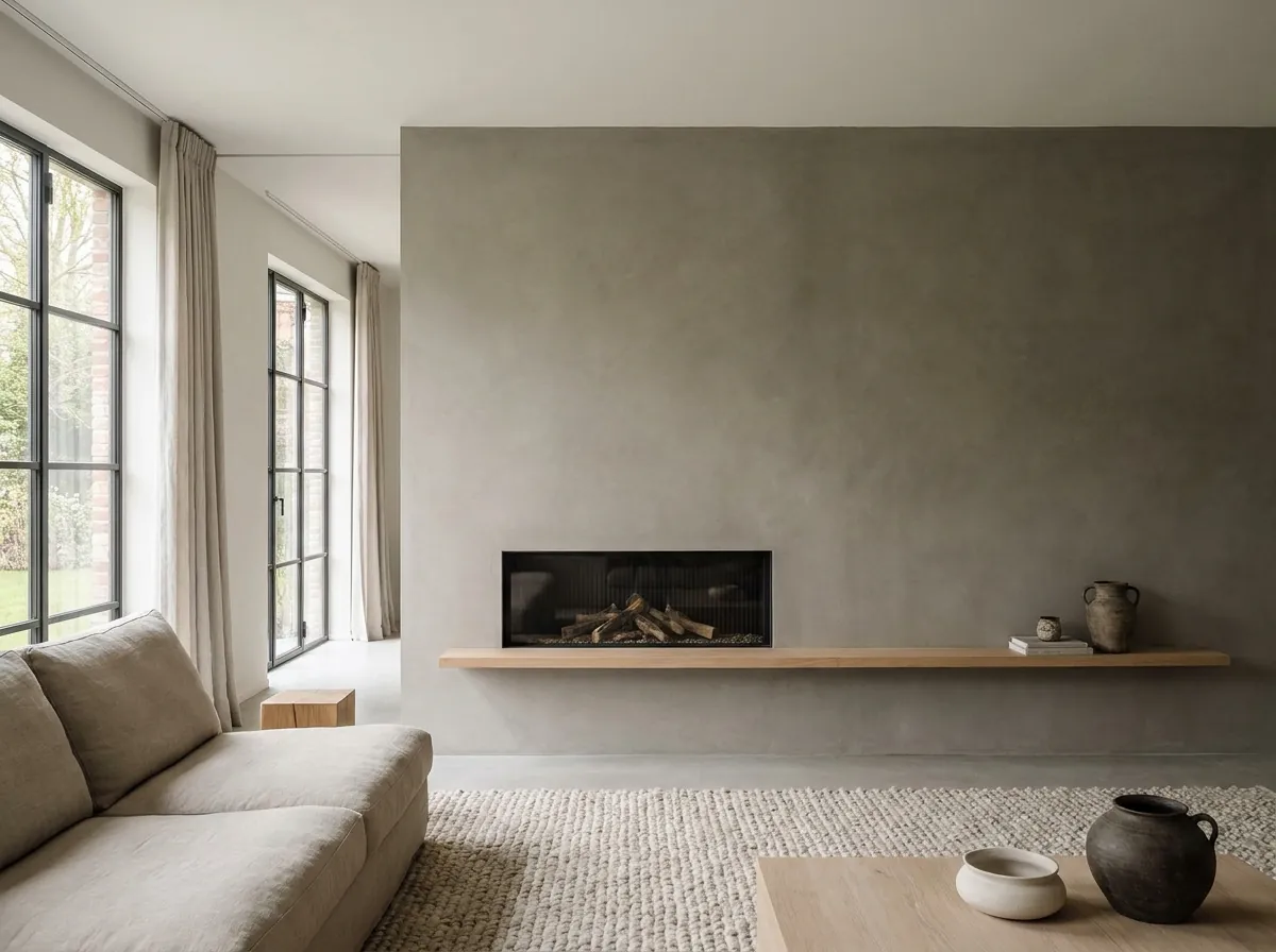 Mur béton ciré salle de bain